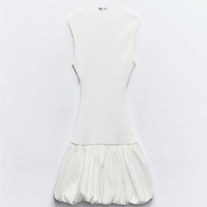 Zara Ribbed Balloon Dress Size M Ref. 0085/361